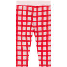 طقم ليغينز بنات بالشعار باللون الوردى والأحمر, 1, hi-res